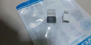 Micro USB to Lightning adapter and
USB type C adapter .