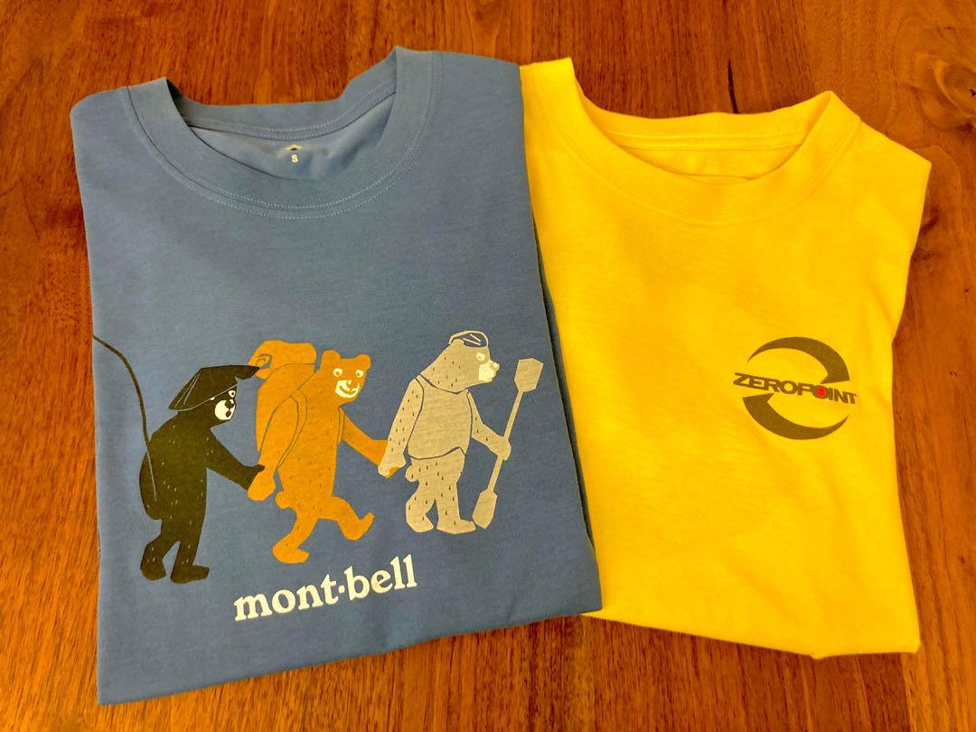 Mont Bell 快乾tee X 2 男裝 外套及戶外衣服 Carousell