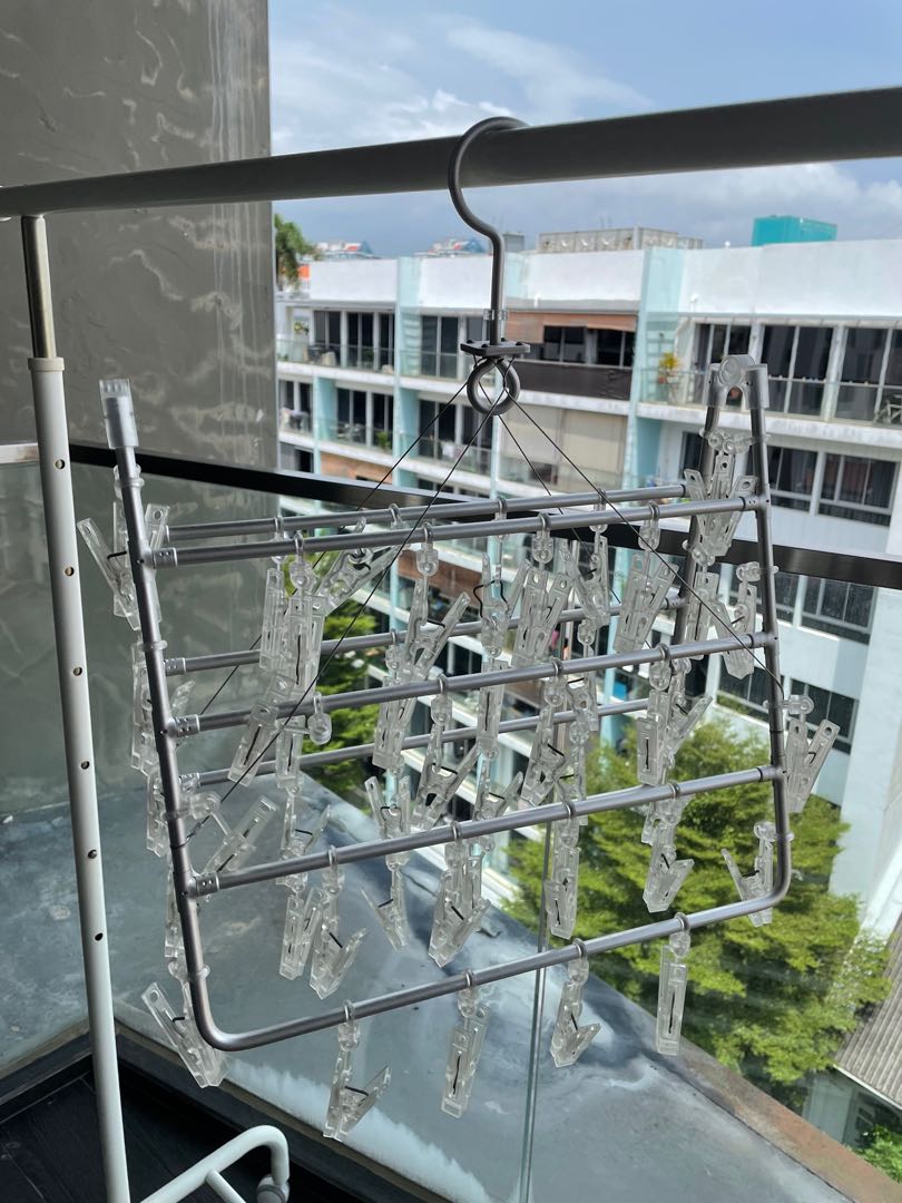 Muji Clothes Hanger with Pegs, Furniture & Home Living, Home