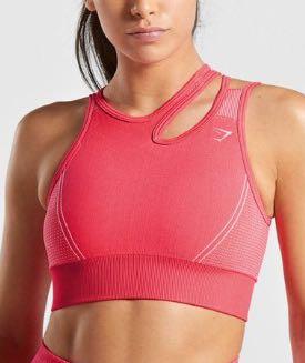 New* Gymshark Ultra Seamless Sport Bra in Pink, Women's Fashion, Activewear  on Carousell