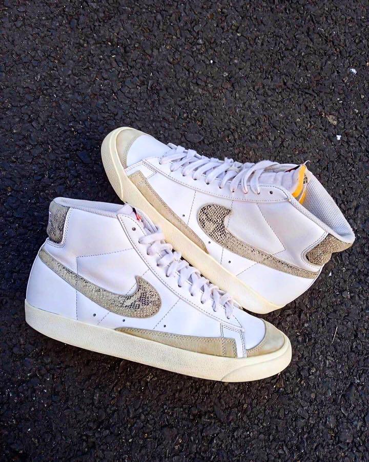 Nike blazer mid 77 vintage snake skin not nike dunk, Fesyen Pria, Sepatu ,  Sneakers di Carousell
