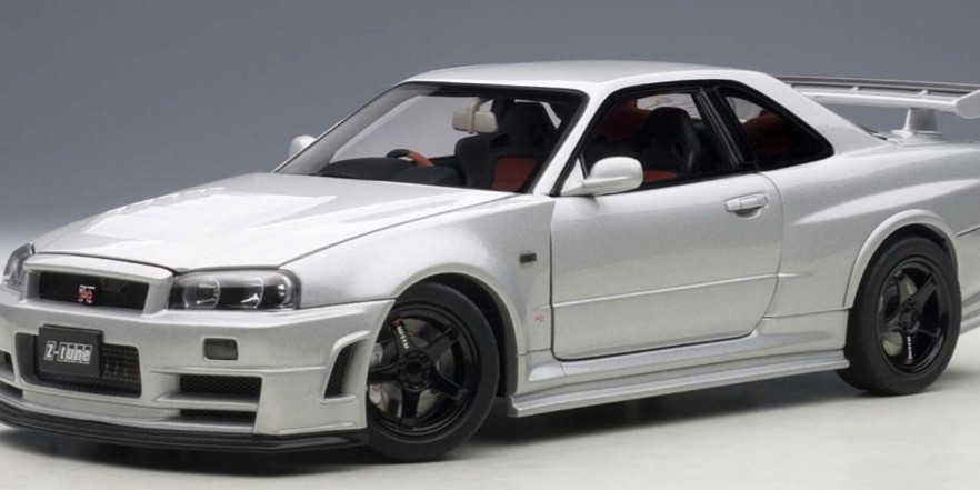 Nissan Skyline Nismo R34 Gt R Z Tune Z Tune Silver 1 18 Autoart Hobbies Toys Toys Games On Carousell