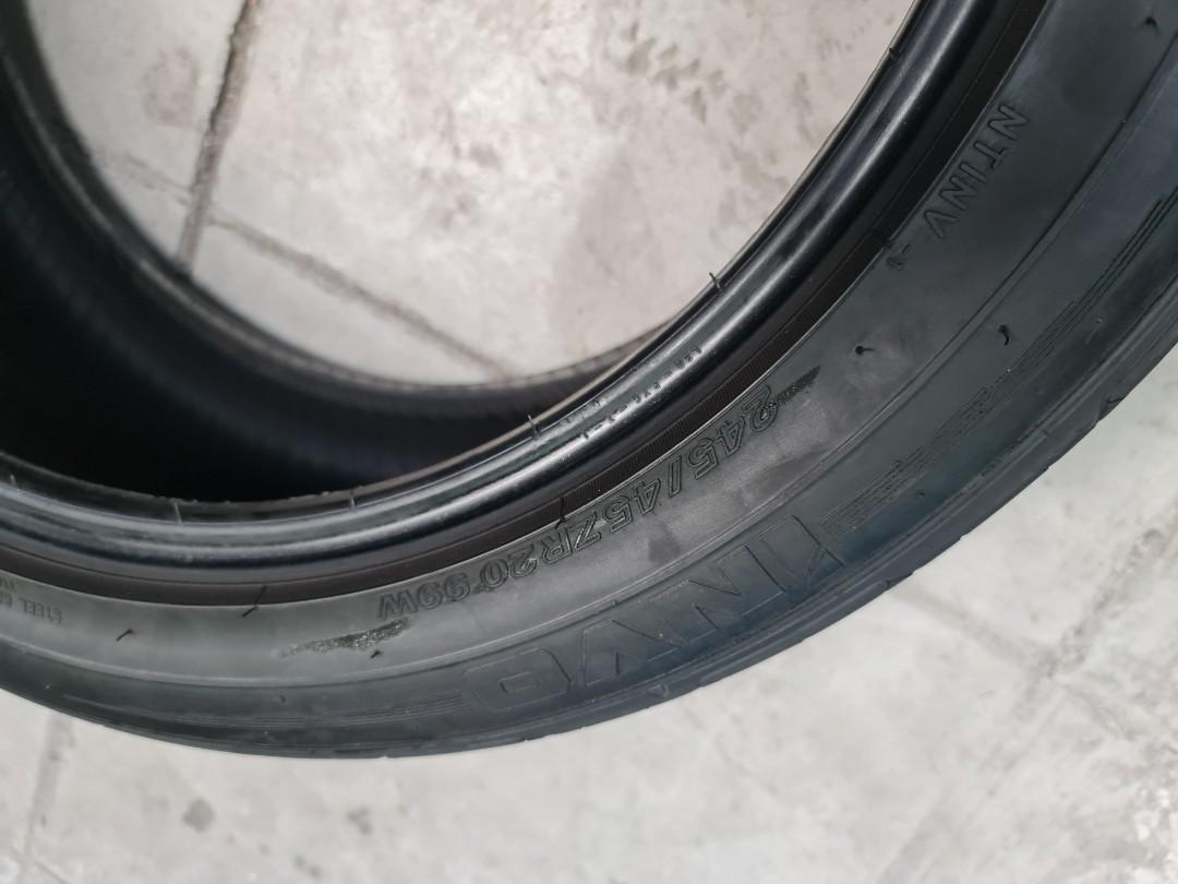Nitto Invo 245/45/20 1pc. 95% thick (Category: Mags and Tires) located in Makati City. Submitted by luxurycarpartsphilippinesinc. (Listing ID 1105897364, Image 2). Description: Nitto Invo 245/45/20 95% thickness Php 3,800 2011 production very fresh shop in makati call us now 0998.998.3988 actual photo posted In God We Trust.