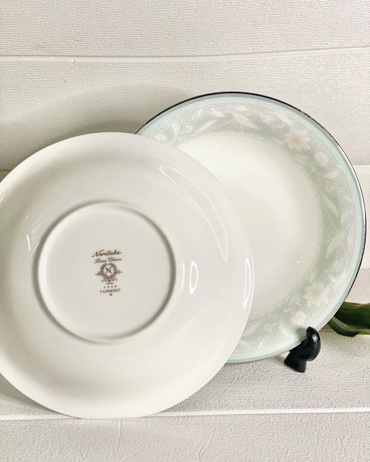 Noritake Bone China Fairmont Shallow Bowls (Category: Dinnerware & Cutlery) located in Malolos. Submitted by theroyalrunwayph (Listing ID 1105846972, Image 2). Description: Noritake Bone China Fairmont Shallow Bowls Minor scratches and rubbings on silver rim. Php 380 for both Weight: 0.6 kg Diameter: 7.75” Height: 1.75” #glassware #kitchenware #dessert #tableware #tablewareph #stoneware #cupandsaucerph #teaset #teasetph #tablesetting #tablesettin