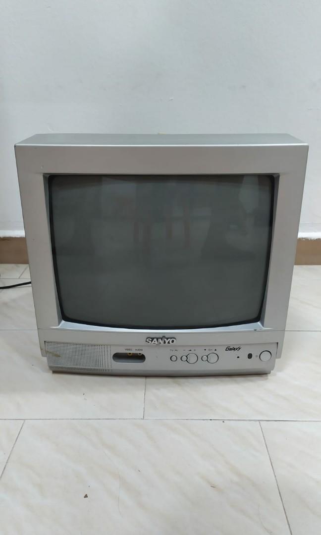 Old CRT Sanyo TV in working condition, with AV mode. No, TV & Home