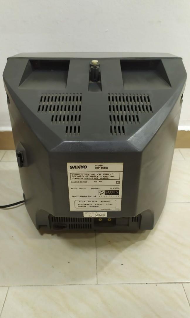 Old CRT Sanyo TV in working condition, with AV mode. No, TV & Home