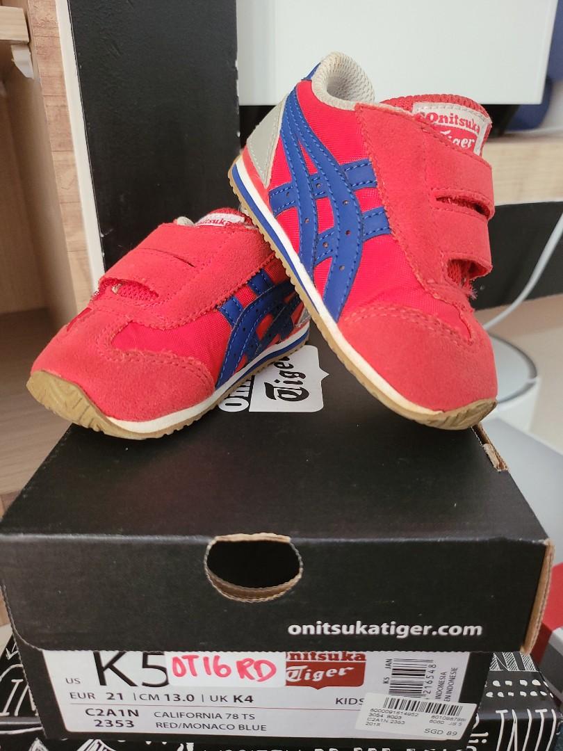 Onitsuka Tiger (Category: Babies & Kids Fashion) located in Singapore. Submitted by mltwin (Listing ID 1105817517, Image 1). Description: size EUR 21. maybe for 2 years old.
