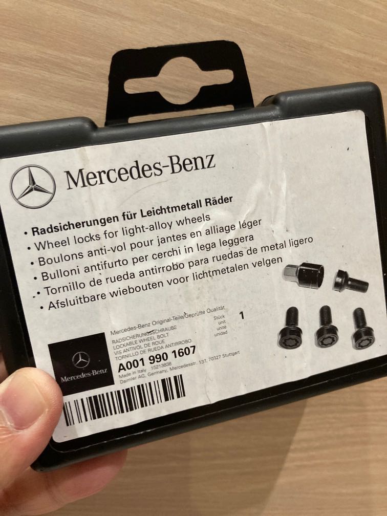ORIGINAL MERCEDESBENZ WHEEL LOCKS FOR WHEELS, Car Accessories