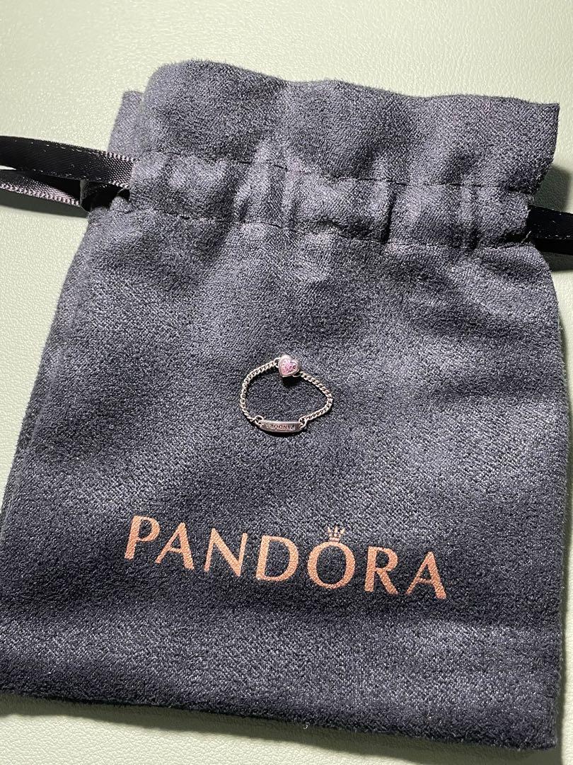 Pandora pink spirited heart chain ring shop