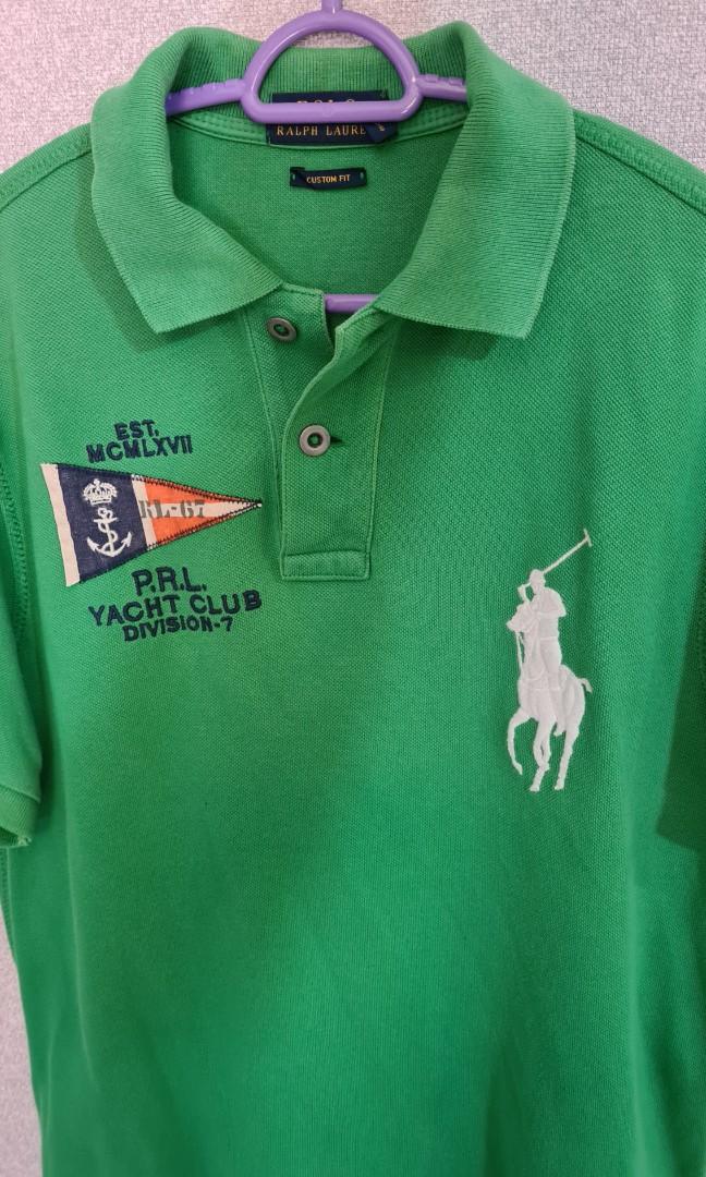 polo shirt with large logo
