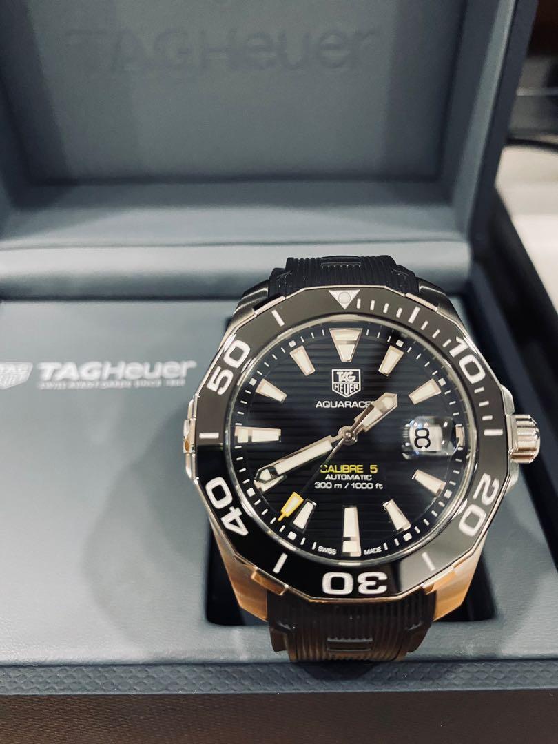 Tag heuer aquaracer on sale calibre 5 pre owned