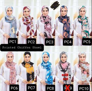 New Plain Magic Instant Chiffon Shawl Women S Fashion Muslimah Fashion Hijabs On Carousell