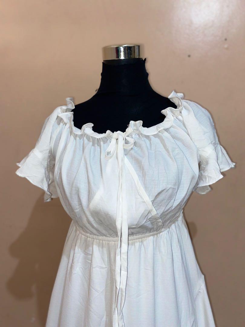 Raffle Dress (White), Women's Fashion, Dresses & Sets, Dresses on Carousell
