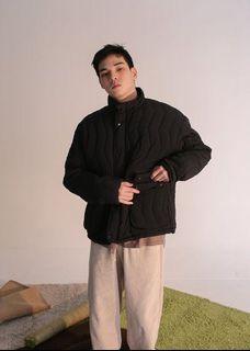 Ramon wave jacket 黑色 鋪棉外套 韓國製