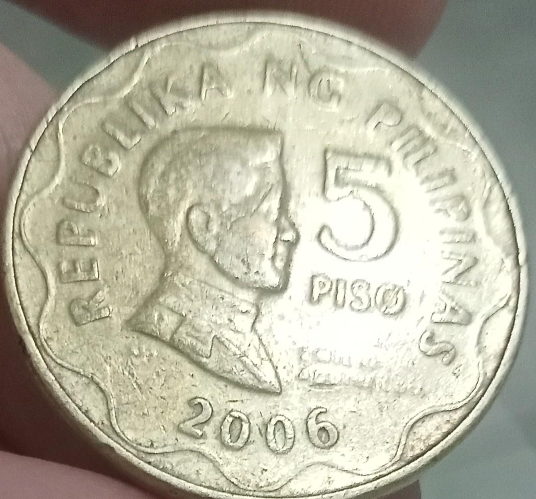 Rare 2006 5 Peso Philippine Coin Hobbies Toys Memorabilia rare-2006-5-peso-philippine-coin-hobbies-toys-memorabilia