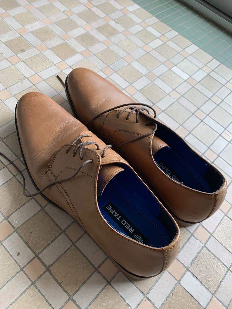 Red Tape Brown Leather shoes Men s Fashion Footwear Dress Shoes