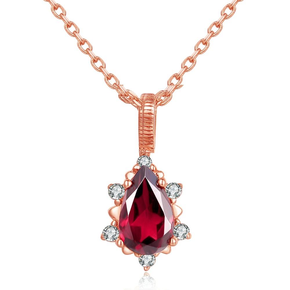 Garnet and ruby necklace outlet