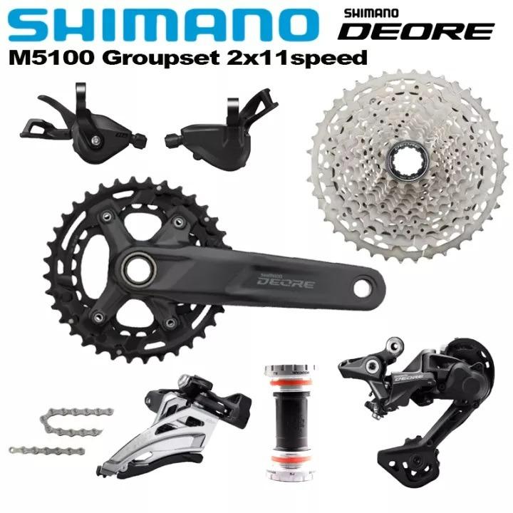 SHIMANO Deore M5100 1x11 2x11 Speed Groupset Sports Equipment