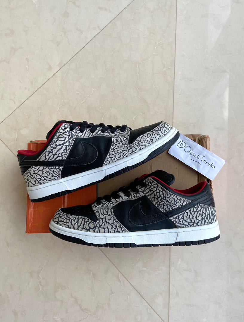 black cement dunk
