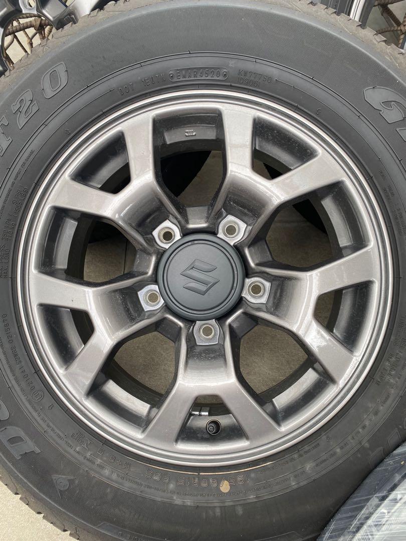 Suzuki Jimny JB74 stock rims and tires (set of 5) with spare tire cover