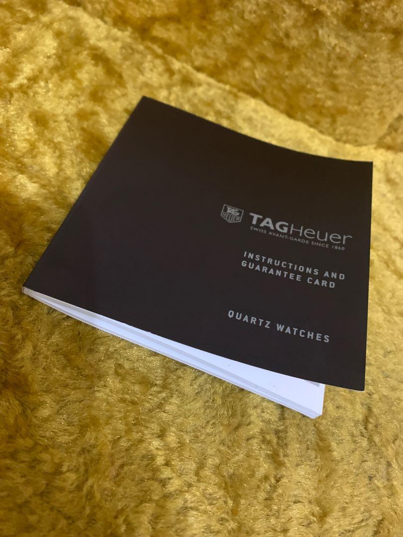 Tag heuer sale watch manual
