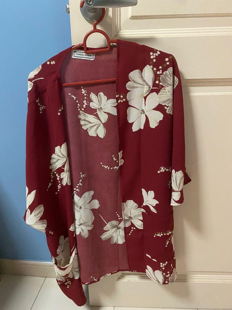 The Tinsel Rack Kimono, Women's Fashion, Tops, Other Tops on Carousell