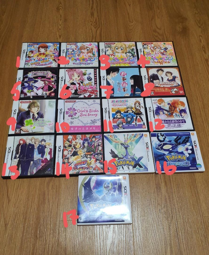 nindendo ds 3ds otome/anime/pokemon games, Video Gaming, Video