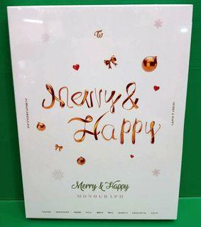 TWICE MERRY＆HAPPY MONOGRAPH DVD Photobook Photocard Sealed Kpop Kstar Collection