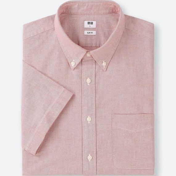 pink shirt uniqlo
