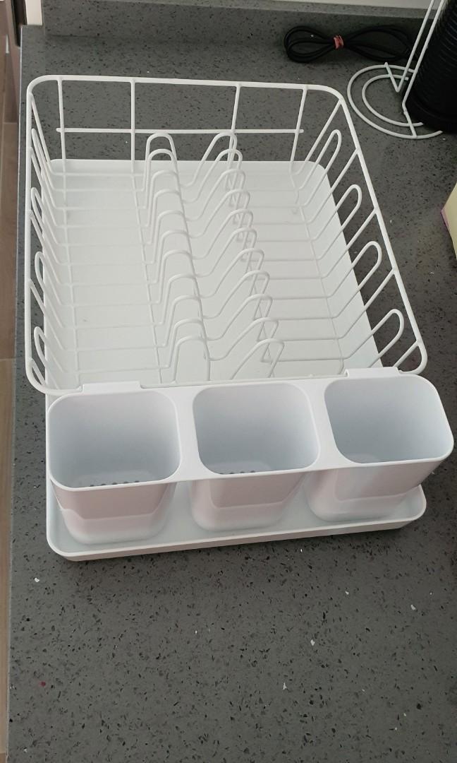 VARIERA Dish drainer white42x30 cm TV Home Appliances Kitchen Appliances Other Kitchen Appliances on Carousell