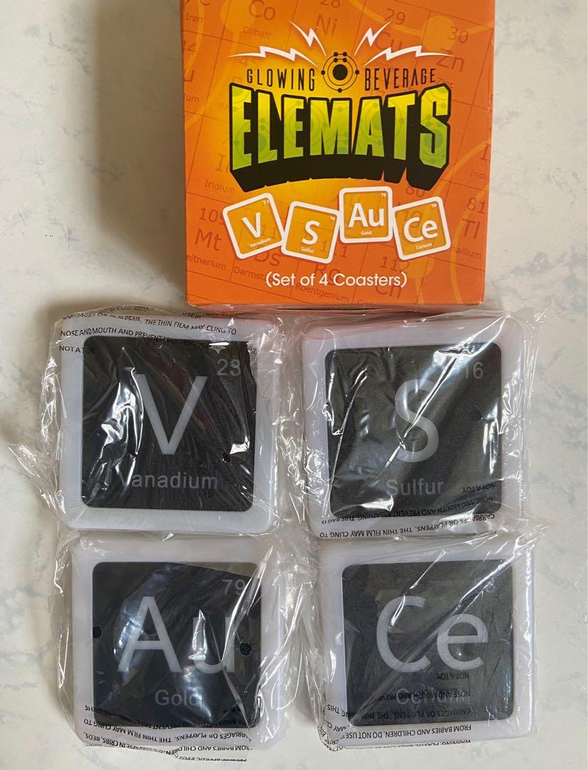 Glowing hot sale coaster set