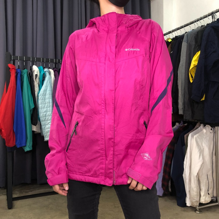 Pink hotsell columbia windbreaker