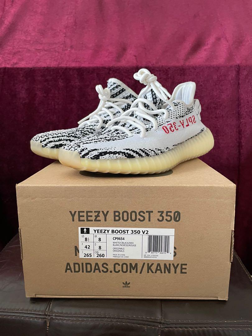 Yeezy Boost 350 V2 Zebra djkd Men s Fashion Footwear Sneakers on Carousell