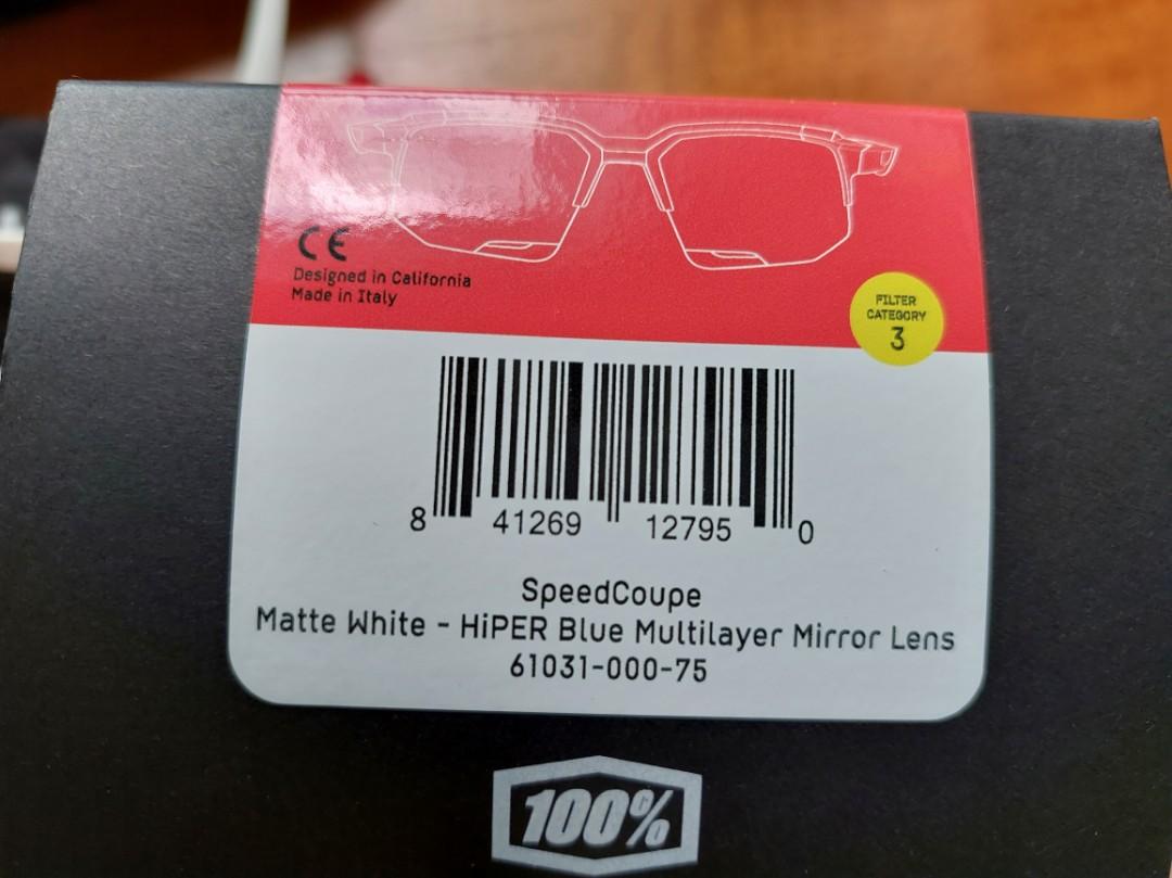 100% Speedcoupe Matt White Hiper Iceberg (Category: Parts & Accessories) located in Singapore. Submitted by woaibeibao (Listing ID 1106012707, Image 3). Description: Original. Brand new. Never been used. Tried once for fitting. Doesn't fit my face that well. I got fatty face. Letting go to handsome brothers out there. Hiper blue Multilayer Mirror lens + clear lens included (for night cycling). Made in Italy. 100% UV protection (UV400) . scratch r