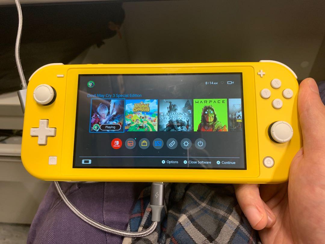 99新Nintendo switch Lite yellow 稀有黄色, 電子遊戲, 電子遊戲  