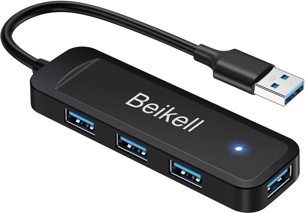 Flameer 4 Port USB 3.1 Type C hub with a Free USB-C to USB-A Adapter for MacBook Pro and PC Equipped with USB Type C Port 