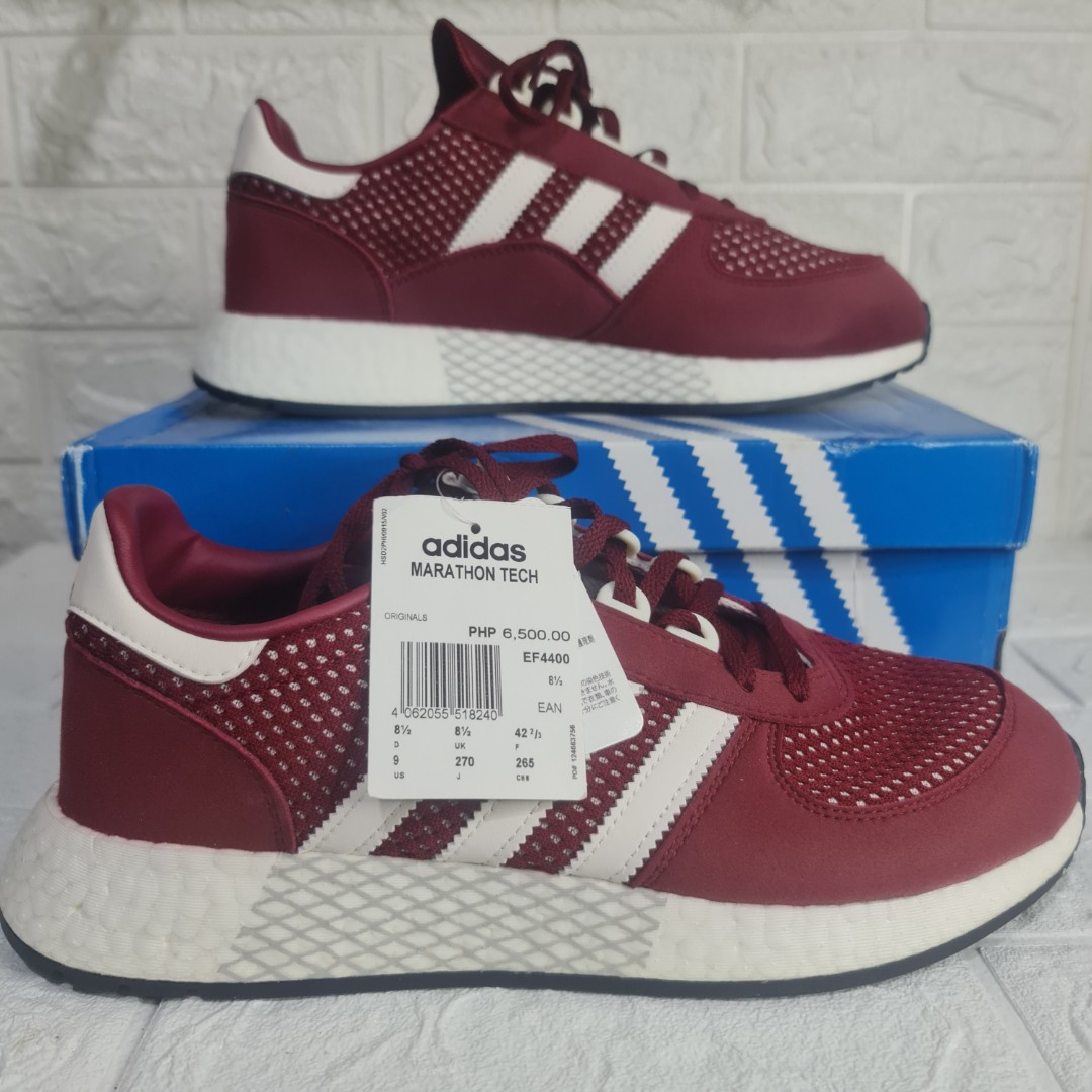 Adidas marathon tech burgundy outlet