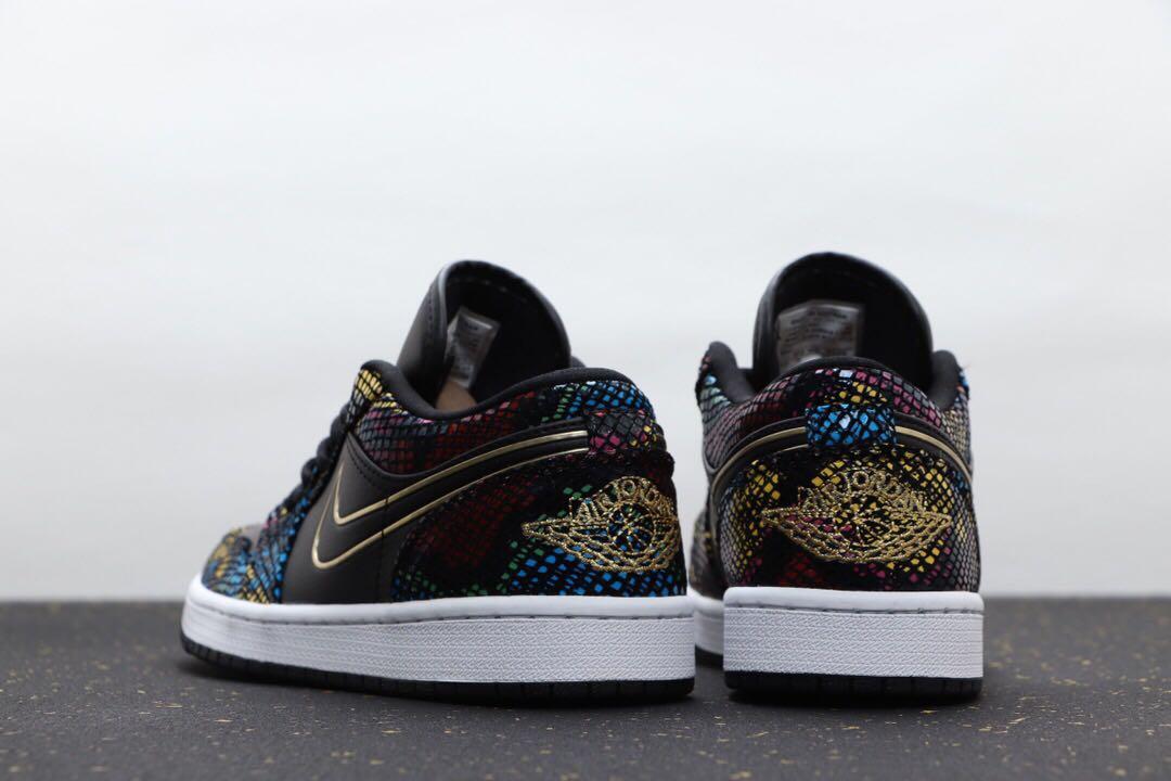 Air Jordan 1 Low Multicolor Snakeskin