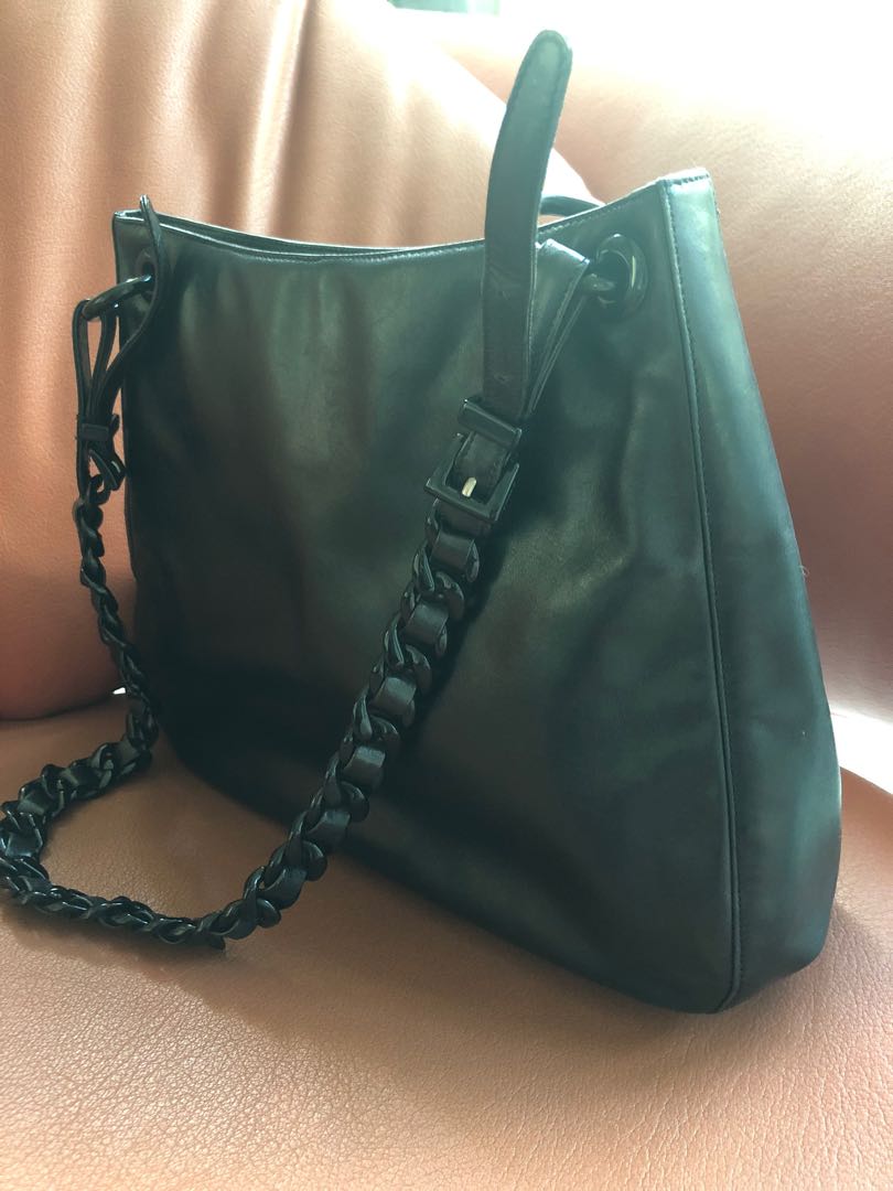 Prada plastic chain bag hotsell