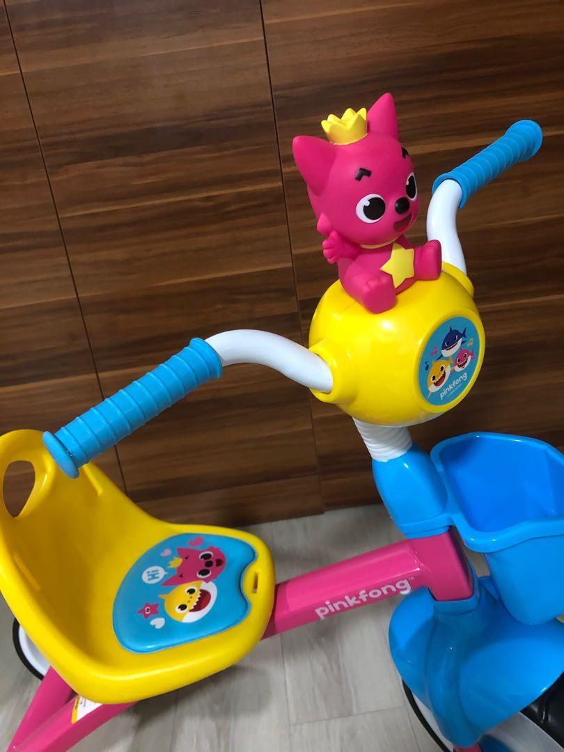 Tricycle for kids (pink fong / baby shark design), Babies & Kids