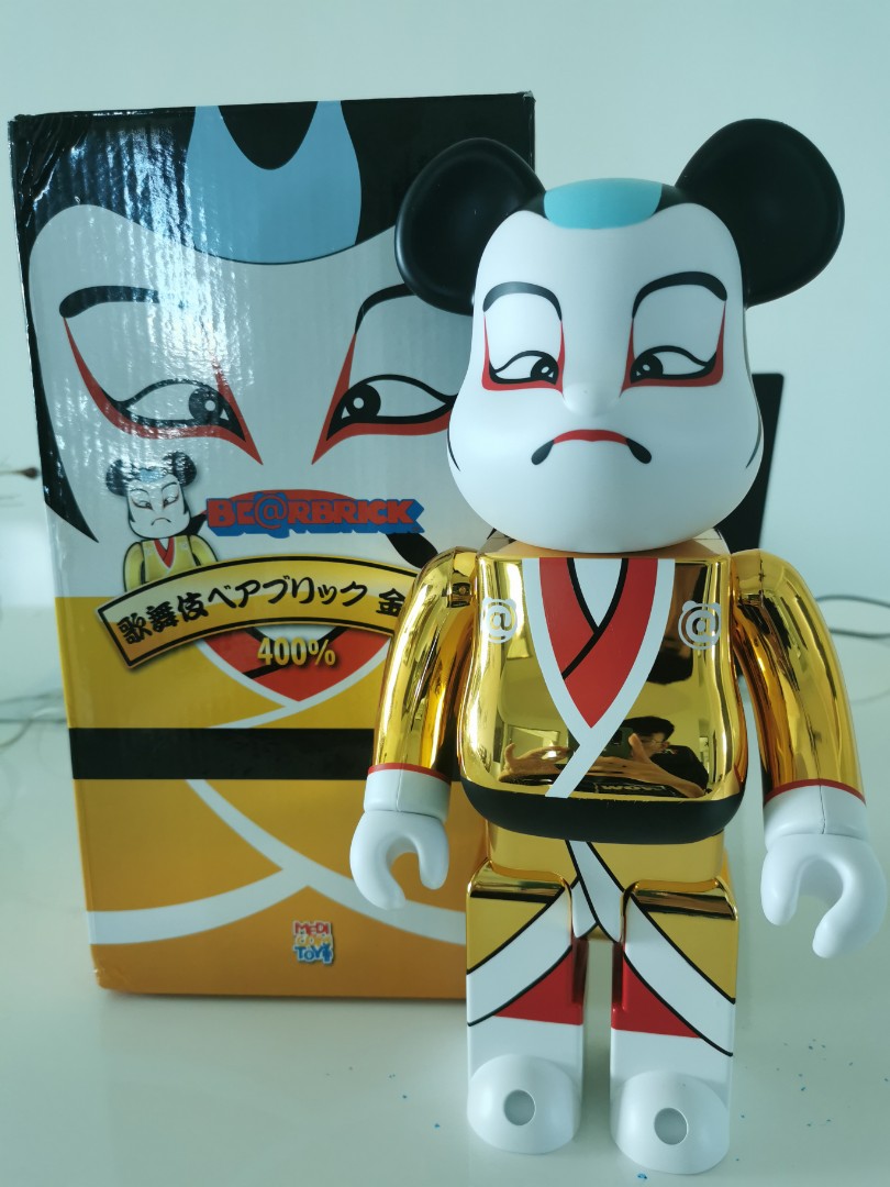 ベアブリック 歌舞伎 Kabuki Gold Plated 400% Gold-