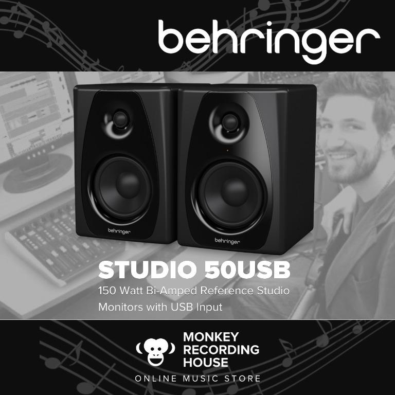 Fjendtlig Husk økse Behringer STUDIO-50USB Reference Studio Monitors with USB Input, Audio,  Soundbars, Speakers & Amplifiers on Carousell