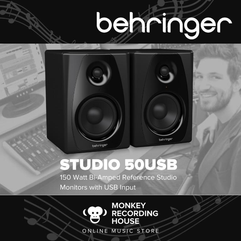 Behringer STUDIO-50USB Reference Studio Monitors with USB Input, Audio,  Soundbars, Speakers & Amplifiers on Carousell