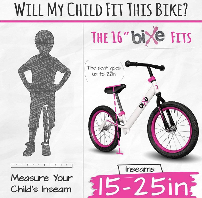 Bixe 16 balance bike sales