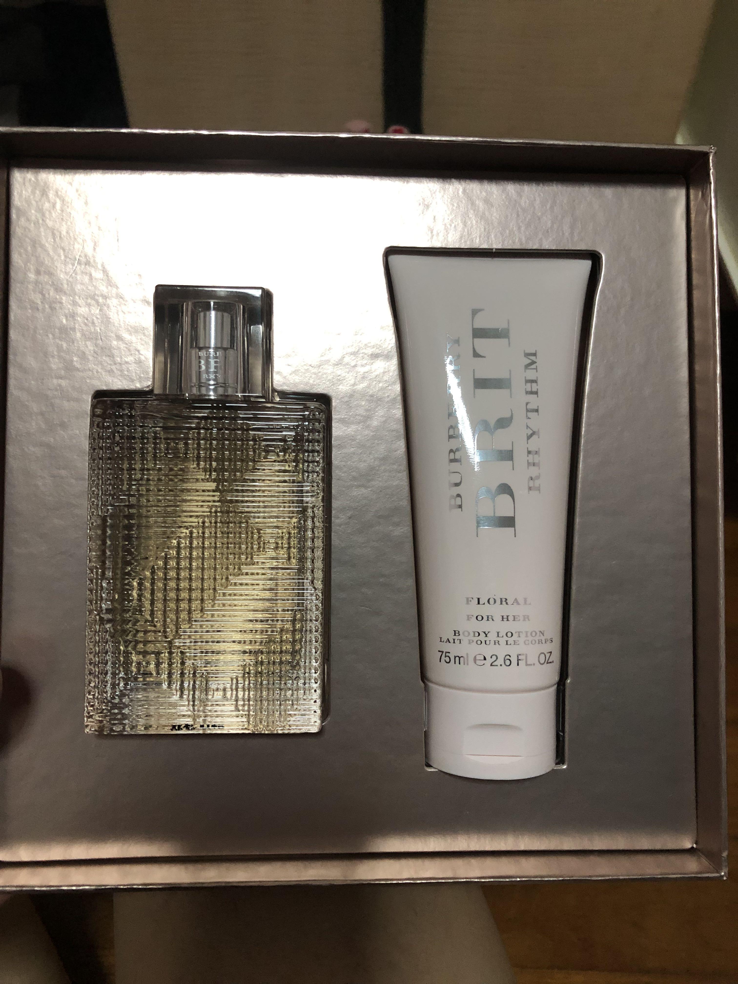 BNIB Burberry Brit Rhythm with body lotion