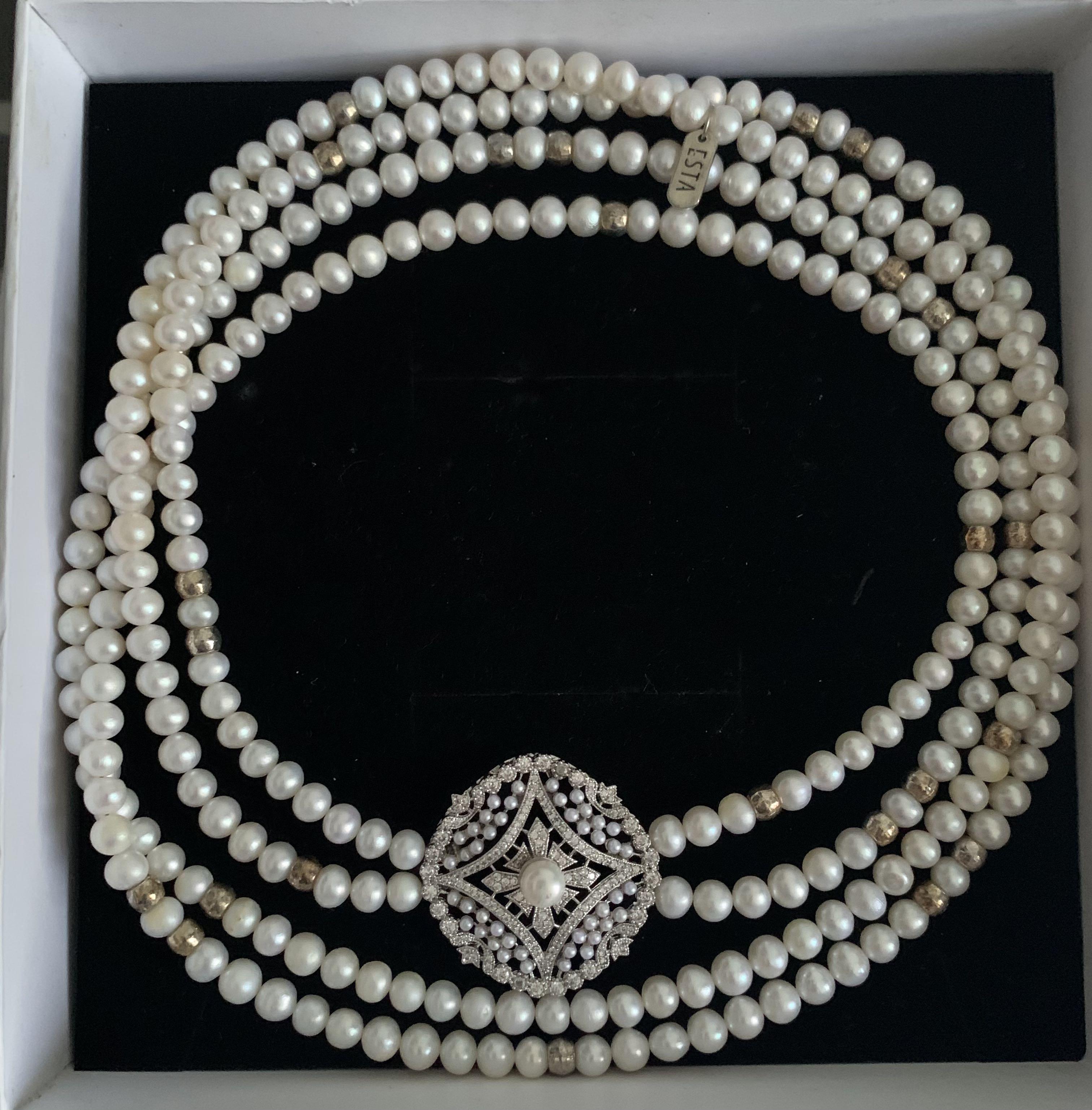 12-14MM White Baroque Pearl Pendant 18K AAA Flawless Aurora Women Luxury Classic