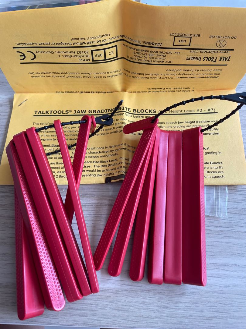 Brand New Talktools Jaw Grading Bite Blocks therapy, Babies & Kids