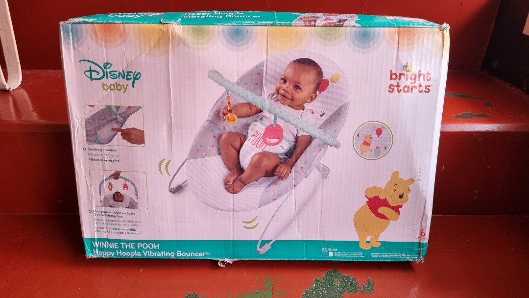 Winnie the pooh happy hoopla vibrating bouncer new arrivals