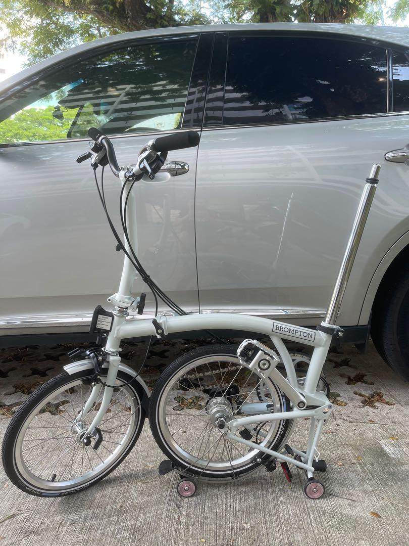 Brompton Papyrus White S6L M6L YOM 2020 Sports Equipment Bicycles Parts Bicycles on Carousell