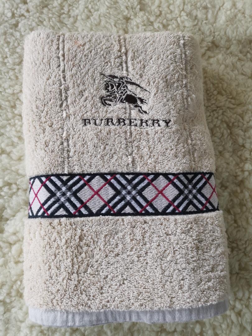 Burberry bath towel Furniture Home Living Bedding Towels on